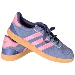 Adidas Blue and Pink Breaknet Stripped casual Sneakers Cloudfoam